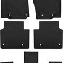 Car Floor Mats Custom Fit for Jeep Grand Cherokee L 6 Seats 2021-2025 2026 Rubber Auto Floor Liners Set All Weather Protection, Black(Only for 6 Seater Without Center Console)