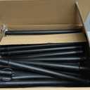 MuliVid 6 Pack 9FT String Light Poles for Outdoor,Metal Lights Hanging Pole Outside with Fork,Light Stand for Patio, Pergola, Garden, Backyard, Yard, Camping Party