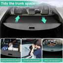 Powerty Cargo Cover for 2021-2025 2026 Buick Envision Retractable Trunk Cover Trunk Shielding Shade for Envision Accessories Cargo Luggage Cover Punch-Free