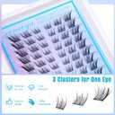 Manga Lash Clusters Fairy Cat Eye Lash Clusters Natural Fox Eye Eyelashes Clusters Wispy C Curl Cluster Eyelash Extensions Anime DIY Individual Lashes Natural Look by Geeneiya, Left and Right