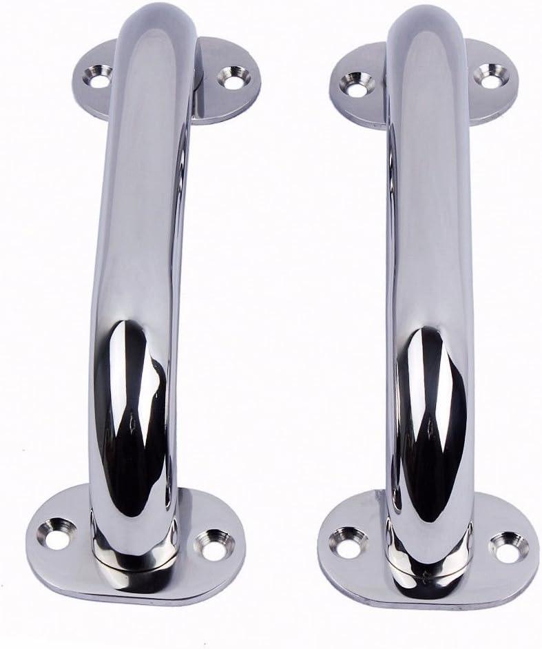 9" Boat Grab Bar, 2 Pack Stainless Steel Handrail Handle Multipurpose 9 inch Safe Hand Supports for Marine Boat Yacht