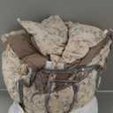 3PCS Comforter Set Queen Size, Ultra Soft Marshmallow Fluffy Comforter Bed Sets, Cute Bedding Set for Kids Girls Teen, Microfiber Lightweight All Seasons Bedroom (Pink Petals)