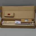 KAMANINA Gold Curtain Rod 32 to 58 Inch (2.6-4.8 Feet), 1 Inch Adjustable Heavy Duty Curtain Rods, Modern Decorative Drapery Rods with End Cap (32"-58")