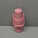Insulated Water Bottle with Handle and Strap,Vacuum Travel Tumbler with Cup Lid,Thermo Coffee Cup for Hot Cold Drinks 27 OZ,Pink