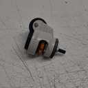 Leveling Stem Casters, 40mm Outer Diameter M8 Thread Rod Rubber Base 360 Degree Swivel Caster Wheels Adjustable Casters with Feet for Workbench, Machine, Equipment