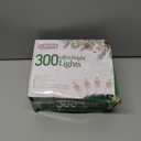 PREXTEX 300 Count Clear Christmas Tree Lights with Green Wire - 60 ft Warm White Christmas Lights for Indoor or Outdoor Use - Holiday Incandescent String Lights for Xmas Trees, Patios, and Fences