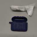 AIRSPO Airpod Pro 2nd Generation Case, 3D Floral Embossed Soft Silicone Protective Cover with Cleaner Kit for Apple Airpods Pro 2nd 1st Gen Case with Keychain (2023/2022) (Midnight Blue)