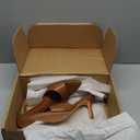 High Heel Mules for Women Slip On Open Pointed Toe Classy Patent Leather Stiletto Pumps Formal Slingback Mule Sandals Dress Walking Shoes