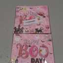 Pink Halloween Birthday Decorations Napkins,Ghost Party Decorations 48pcs Happy Boo Day Party decorations Paper Napkins for Girl Halloween Party Decorations