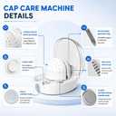 Auto Hat Cleaner & Steamer Shaper, 3-in-1 Steam Clean, Iron & Dry, Fast Drying for Baseball/Bucket/Wool Hats, Restores Shape, Includes Cleaner, No Deformation, Removes Wrinkles & Odors, Keeps Shape.