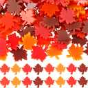 Soulchen 100 Pcs Mini Thanksgiving Leaves Figurines Fall Resin Maple Leaf for Crafts Fall Decorations Miniatures Tiny Maple Leaves Decor for DIY Fairy Garden Micro Landscaping Autumn Party Decorations