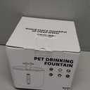 BOORCA Cat Water Fountain, 84oz/2.5L Stainless Steel Pet Water Fountain, Automatic Dog Water Dispenser with Water Level Window, Ultra-Quiet Pump, Perfect for Cats, Dogs and Multiple Pets