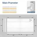Neoaider Slatwall Panel 8 FT x 4 FT, Interlocking Slat Wall Paneling, Wall Mounted PVC Wallpanel, Suitable for Garage Storage and Organizer, Slatwall Board, Shelves - White