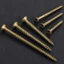 Wensilon #8 * 2" Yellow Zinc Deck Screws 738pcs 5lbs 4.2x50mm