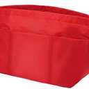 Vercord Handbag Purse Tote Pocketbook Organizer Insert Zipper Closure 11 Pockets 3 Sizes Many Colors