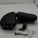 For Harley Davidson   Quick Release, Drivers Seat Rider  with Pocket Pad Driver Backrest for Harley Davidson Fatboy/Heritage Softail FLSTC/Fatboy FLSTF Models 2007-2017 (Black)