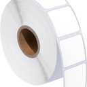Spartan Industrial - 1" X 1" Square Direct Thermal Labels (1375 Count, 1 Roll) - QR Code Stickers, Price Tags, Barcode Labels for Inventory - Compatible with Zebra Printers, NOT Rollo Compatible