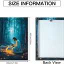 OTOSTAR Jesus and Lamb Canvas Wall Art Jesus Running After Lost Lamb Wall Art Canvas Prints for Prayer Room Baptism Serenity Prayer Church Decor - 12 x 16 Inch