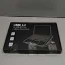 LIENS Laptop Cooling Pad with Adjustable Height Two 5.1 Inches Fan 2 USB Ports Suitable for 12"-15.6" LaptopsBlack