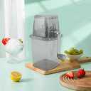 Hand Crank Ice Crusher, Manual Hand Crank Operated Breaker, Portable Chopper Transparent Stainless Steel Breaker Making Drinks Machine for Fast Coarse Shaved Fine Chips Ho (Gray)