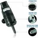 385-232316B Windshield Washer Pump (Rear) w/Grommet - Compatible with Chevrolet (Chevy), Buick, GMC, Cadillac, Pontiac - Replaces OEM #: 89001126, 22127573, 22087136, 22054177