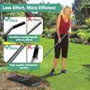 Lawn Leveling Rake 30"x10", Heavy Duty Rakes for Lawns with Anti-Rust Coating & Adjustable Handle, Effort-Saving Lawn Leveler for Yard Garden Farm Golf Course Lawn Care