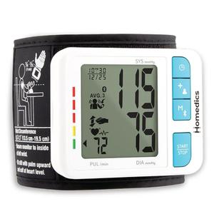 Homedics 700 Series Wrist Cuff Blood Pressure Monitor for Home Use, One-Touch Operation, Accurate Results, 2 Users, with Bluetooth Wireless Technology to The Homedics Health App (Smart)
