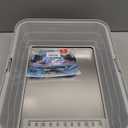 Stainless Steel Cat Litter Box, Odor Free Metal Litter Box with High Sides Lid, Open Top Low Entry Litter Pan Include Scoop Easy Cleaning Anti-Scratch Kitty Cat Box Anti-Urine Leakage, Non-Sticky, M (Light Grey(17.5 in))