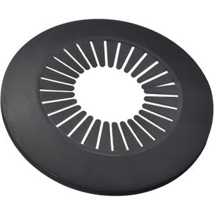 Uxcell Pipe Cover Decoration, 60mm-74mm PP Plastic Escutcheon Water Pipe Drain Line Cover Black 4pcs (60-74mm)