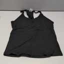 Danysu V Neck Racer Back Tank Top for Women Padded Ribbed Long Tank Fitted Basic Cami Tops Size XL