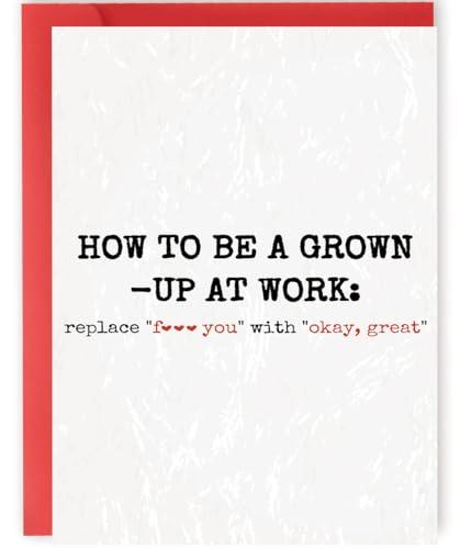 OJsensai Funny Leaving Card & Farewell Gift & Retirement card & Goodbye Cards for Coworker Women Man Men