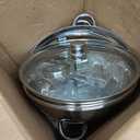 WARMOUNTS Round Chafing Dishes for Buffet with Glass Lid, 5QT 4 Pack Chafers and Buffet Warmers Set with Mirror-Polished Stainless Steel, Rolled Rim, Stackable, Lid Holder for Parties, Catering