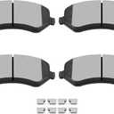 SCITOO Front Ceramic Brake Pads Kits Fit 04-07 For Chrysler For Town & Country,01-03 For Chrysler For Voyager,01-07 For Dodge For Caravan,01-04 For Dodge For Grand Caravan,02-07 For Jeep For Liberty