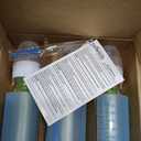 Dr. Brown's Anti-Colic Options+ Narrow Glass Baby Bottles 4 oz/120 mL, with Level 1 Slow Flow Nipple, 3 Pack 0m+ with Blue 100% Silicone Sleeves, BPA-Free