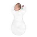 SwaddleDesigns Transitional Swaddle Sack, Arms Up Half-Length Sleeves & Mitten Cuffs, Swaddle for Newborn Transition to Baby Sleep Sack Wearable Blanket, Small, 0-3 Month, 6-14Lb, Sterling Dots