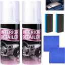 2pcs Car Interior Cleaner,Deep Cleaner Polishing, Large 15 Ounce Capacity Interior Detailer, Tire Cleaner, Suitable for Cleaning Rubber, Plastic, leather Surfaces Inside the Car