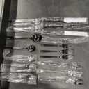 NETANY 17 Pieces Black Silverware Set, Black Flatware Set, Food-Grade Stainless Steel Cutlery Tableware Eating Utensils, Mirror Finished, Dishwasher Safe