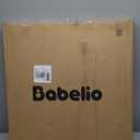 Babelio Baby Gate for Stairs, Kitchen & Doorways, 26-43" W 28" H No Bottom Bar| Easy Installation| One-Handed Operation| Auto-Close| Hardware Mount (Drill Needed) Safety Dog/Pet Gate Indoor (White)