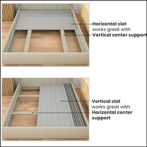 Greaton, 0.75-Inch Vertical Wooden Bunkie Board/Bed Slats, Queen, Grey (King)