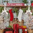 Christmas Sliver Metal Jingle Bells with White Bow and Marry Christmas Pendant Vintage Xmas Tree Hanging Ornament for Holiday Home Winter Decoration