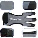 8 x Seektop Archery Gloves Shooting Hunting Leather Three Finger Protector for Youth Adult Beginner