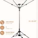 STORAGE MANIAC Portable Umbrella Clothes Drying Rack 8 Lines with 82 Feet Drying Space, Steel Frame & Adjustable Height, 4-arm Umbrella Clothesline for Laundry, Collapsible Indoor & Outdoor Drying
