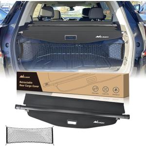 Nilight Cargo Cover Fit for Chevy Equinox GMC Terrain 2018 2019 2020 2021 2022 2023 2024 2025, Retractable Privacy Security Shield Shade Rear Trunk Cover, with Trunk Storage Net