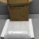 G-SAFAVA 20.25" Small Single Table Lamp for Bedroom Modern Ceramic Nightstand Lamp Farmhouse Bedside Lamp Boho Living Room Lamp White End Side Table Lamp