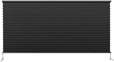 Dulepax RV Blinds - Pleated Shades, 50" W x 24" L Black RV Window Shades for Camper, Travel Trailers, Motorhome's Window