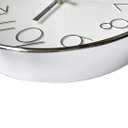 Tosnail 12 Inches Round Silent Non Ticking Quartz Wall Clock - Elegant Silver Frame