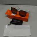Livho Polarized Sunglasses, Retro & Oversized Shades for Women with Round Lenses, Brown Lens
