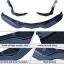 Front Bumper Lip Spoiler for Chevrolet Corvette C7 2014-2019 (Not for ZR1) | with Side Winglets Carbon fiber look