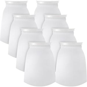 Jecery 16 Pack Ring Filter Socks 200 m Aquarium Filter Bags Aquarium Socks for Tank Sump Saltwater Freshwater(12  7 inches)