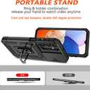 Case for Samsung Galaxy S26 Ultra Phone Cases with 2X Screen Protectors & Camera Cover,[Military Grade 20ft.] Shockproof/360 Magnetic Kickstand Protective Case for Galaxy S 26 Ultra 5G, Black